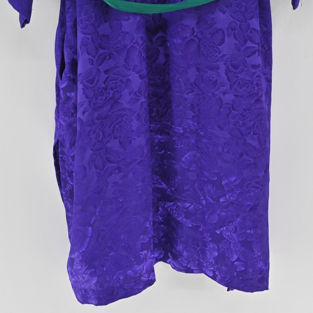 Victorias Secret Gold Label Floral Robe Womens Size OS Purple Vintage Y2K Kimono - Picture 13 of 15